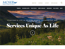 Tablet Screenshot of moserfuneralservice.com
